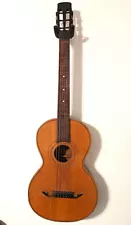 Old Antique Parlor Acoustic Guitar with Moustache Bridge