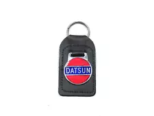 Datsun Leather Keychain FOB Ring Made in England 320 410 411 Roadster 510 240Z (For: 1966 Datsun Pickup)