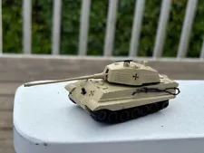 Vintage Army No. 3101 King Tiger Tank Tan Metal Made in Hong Kong