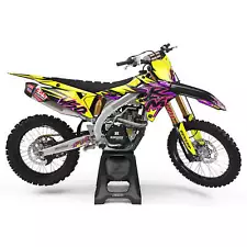 Wicked Mx Graphics Kit Fits Suzuki RM RMZ DRZ RM 65 80 85 100 110 125 150 250...