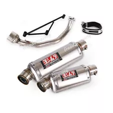 For Yamaha GY6 125CC 150CC Full Exhaust System Front Link Pipe Slip On Muffler