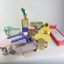 Kidkraft Doll House Furniture Wooden Large Bundle Kitchen Bedroom Barbie/sindy