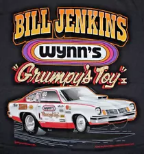 BILL "GRUMPY" JENKINS 1973 Chevy Vega Pro Stock T-shirt Black Large Drag Racing