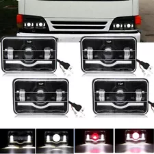 4Pcs Headlamp For Isuzu NQR NPR NPR-HD FTR 4x6" LED Headlight Hi/Lo Sealed Beam (For: Isuzu FTR)