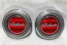 Vintage Pair Chevrolet Camaro Berlinetta Interior Door Panel Emblems 1979-1981