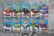 Lot of 10 Hot Wheels 2016 Regular Treasure Hunts on cards