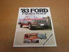 1983 Ford F100 F150 F250 F350 pickup truck sales brochure 22 pg ORIGINAL