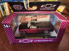 M2 Machines 1992 Chevrolet Pickup C1500 SS 454 Pink black New Free Shipping