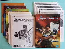 Task Force Games DELTA FORCE COMPLETE RPG with Companion & Adventures +Extras