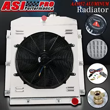 4 Row Radiator Shroud Fan Fit 1947-1954 Chevy 3100 3600 3800 Pickup Turck 6CYL