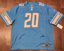 NEW Nike On Field Barry Sanders Detroit Lions Blue Jersey - Men's 3XL - NFL