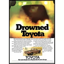 1976 Toyota SR-5 Sport Pickup Truck Vintage Print Ad Headlights Wall Art Photo