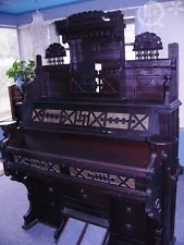 1880s Victorian Estey Organ Vox Humana Tremolo Brattleboro USA