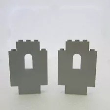 VTG Lego Old Light Gray Castle Windows Walls Corners Arches Turrets Pieces #4444