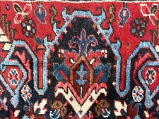 Auth: Antique Heriz Rug Exotic Gorovan Hand Md Wool Red 8x11 NO reserve