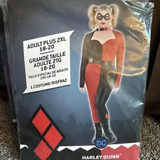 Harley Quinn Suicide squad -Adult Plus 2XL Halloween Costume DC