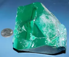 1.46LB Green/Teal Opaque Antique Recycled Slag Glass from Pittsburgh, PA