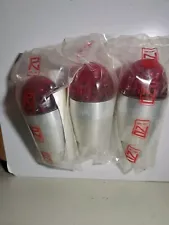 Vintage Airport Taxiway Runway Red Light Aviation Lamp Set Of 3