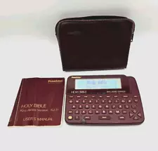 Franklin Electronic Holy Bible King James Version KJ-31 With Case & Manual WORKS