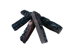 4pcs Gas Fireplace propane firepit Log Set Ceramic Wood Logs Indoor Outdoor Use