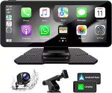 Wireless Car Stereo for Apple Carplay Android Auto with 1080p Backup Camera Port