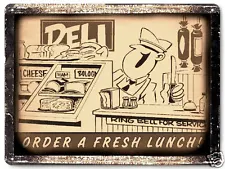 50's DINER METAL SIGN deli SANDWICH SUBWAY VINTAGE style store wall decor 040