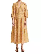 Apiece Apart trinidad maxi dress in Sunfaded Floral Yellow