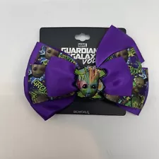 Guardians of the Galaxy Hair Bow Purple Clip Accessory Marvel Groot Cosplay NWT