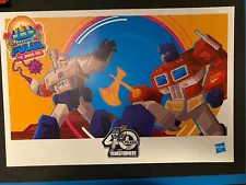 SDCC 2024 EXCLUSIVE TOM WHALEN TRANSFORMERS 40TH HASBRO PULSE POSTER Not Signed