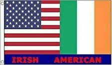 2x3 USA and Ireland Friendship Irish American Flag Polyester w/ Grommets