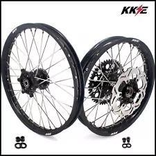 KKE 21-18'' Rims Enduro Spoked Wheels for SUZUKI DRZ400SM 05-2024 Back Disc Hubs