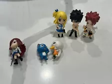 6pcs/ Set Anime Fairy Tail PVC Figures