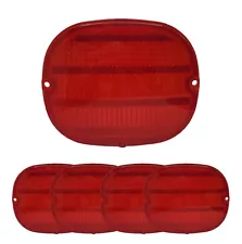 (Set/4) RED Tail Lights, Brake Lamp Lenses for 1990-1996 Chevy Corvette C4 ZR1 (For: 1996 Corvette)