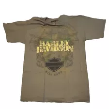 Harley Davidson Double Sided Men's 2XL T-Shirt Military Sales Overseas Tour NWT