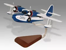 Grumman Goose G21 Catalina Air Lines Solid Mahogany Wood Handmade Model - ROB