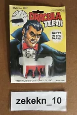 Vintage 1986 Rubies Dracula Teeth Glow In The Dark B9