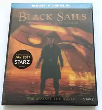 Black Sails: The Complete Third Season 3 (Blu-ray, 2016) With Lenticular Cover