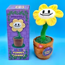 Undertale Musical Dancing Flowey Plush Figure 14” Official Plushie Flower Statue