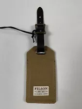 FILSON RUGGED TWILL LUGGAGE TAG TAN NWT SOLD OUT