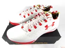 Maryland Terrapins Issued Under Armour Clutchfit Drive 3 Low Wht/Red Size 16