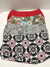 Lot of 4 Thirty-One Fitted Interchangeable Purse Skirts Multicolored