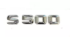 #1 S500 CHROME REPLACEMENT FOR MERCEDES REAR TRUNK EMBLEM BADGE NAMEPLATE DECAL (For: 1995 S500)