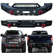 Vijay For 2005-2007 Ford F250 F350 Steel Front or Rear Bumper with D-Rings