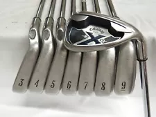 Used Callaway X20 Iron Set 3-PW Uniflex Flex Steel Shafts X-20 X 20