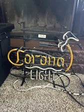 Small Corona Light Neon Light Sign Bar Beer 16 x 12 Flickers