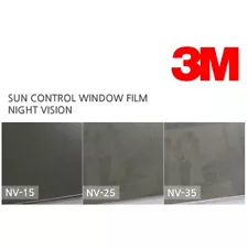 3M Sun Control Window Films Tint Night Vision NV-15 NV-25 NV-35 60in X 100ft