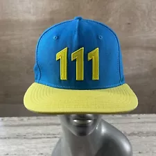 Fallout Vault 111 Bethesda Snapback Flat Bill Hat Cap