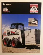 Bobcat Turbo 963 G-Series Skid-Steer Loader Dealership Sales Folder - Must See!!