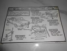 1969 Reproduction AMC Rambler Jack Instructions Decal