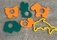 New ListingSet Of 6 KPT Animal Cookie Cutter/Art Molds (see description for measurements)